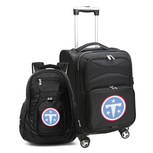 Tennessee Titans Spinner Carry-On Luggage and Backpack Set