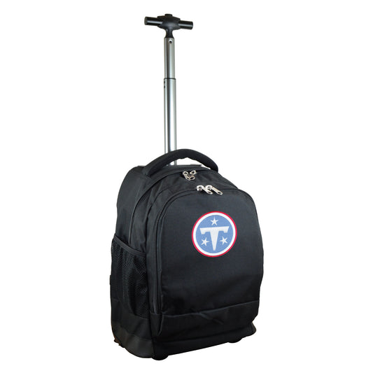 Tennessee Titans Premium Wheeled Backpack in Black