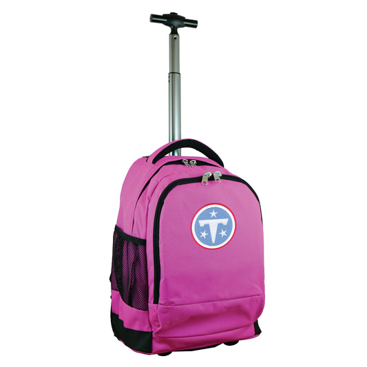 Tennessee Titans Premium Wheeled Backpack in Pink
