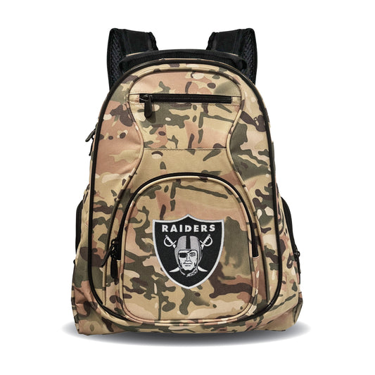Raiders Backpack | Las Vegas Raiders Premium Laptop Backpack- CAMO