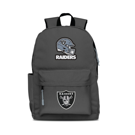 LAS VEGAS RAIDERS TWO-LOGO CAMPUS LAPTOP BACKPACK-GRAY