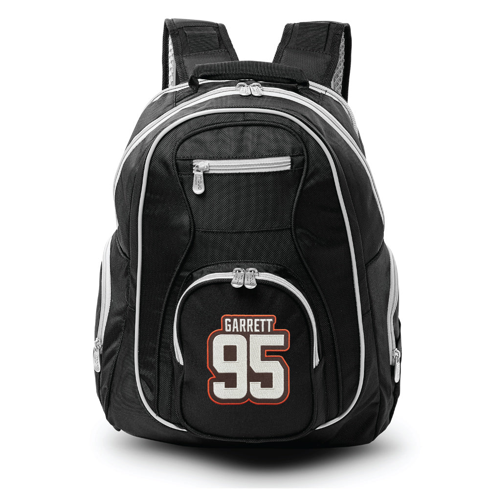Cleveland Browns Myles Garrett Premium Backpack with Gray Trim