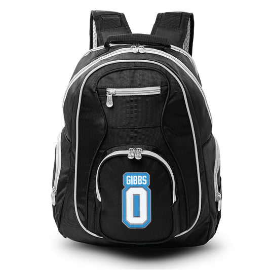 Detroit Lions Jamyr Gibbs Premium Backpack with Gray Trim