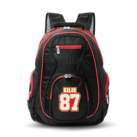 Kansas City Chiefs Travis Kelce Premium Backpack with Red Trim