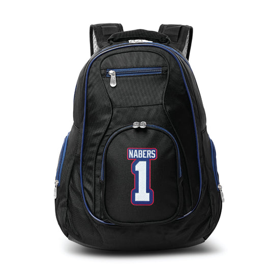 New York Giants Malik Nabors Premium Backpack with Navy Trim