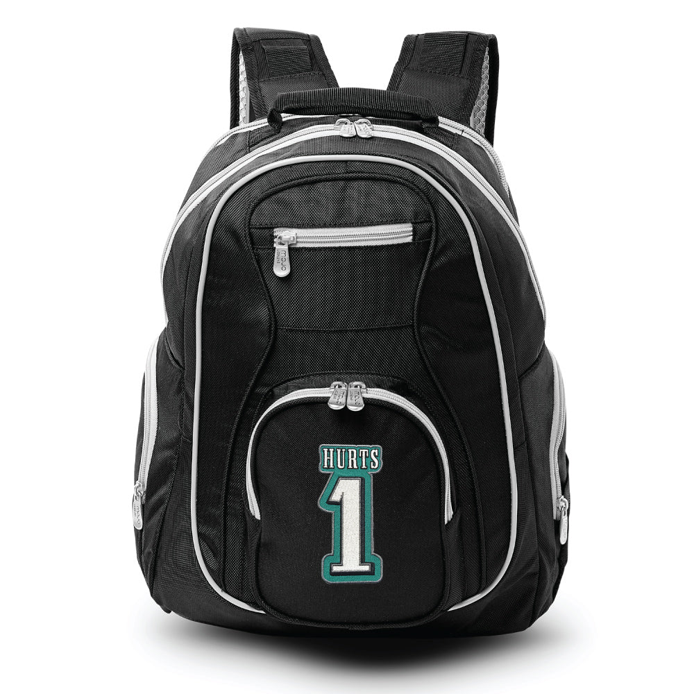 Philadelphia Eagles Jalen Hurts Premium Backpack with Gray Trim