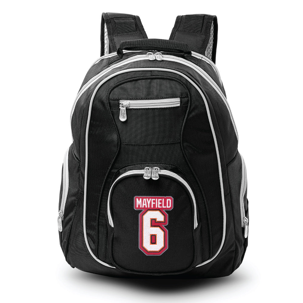 Tampa Bay Buccaneers Baker Mayfield Premium Backpack with Red Trim