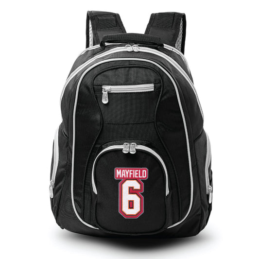 Tampa Bay Buccaneers Baker Mayfield Premium Backpack with Red Trim