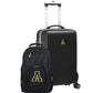 Appalachian State Mountaineers Mountaineers Deluxe 2-Piece Backpack and Carry on Set in Black