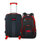 Arkansas Razorbacks 2 Piece Premium Colored Trim Backpack and Luggage Set