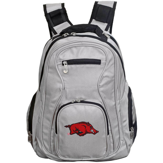 Arkansas Razorbacks Laptop Backpack in Gray