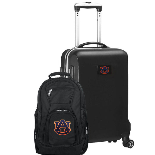 Auburn Tigers Deluxe 2-Piece Backpack and Carry on Set in Black
