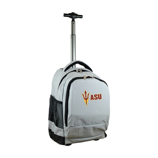 Arizona State Premium Wheeled Backpack in Grey