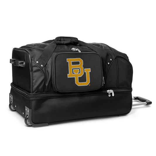 Baylor Bears 27" Black Rolling Drop Bottom Duffel