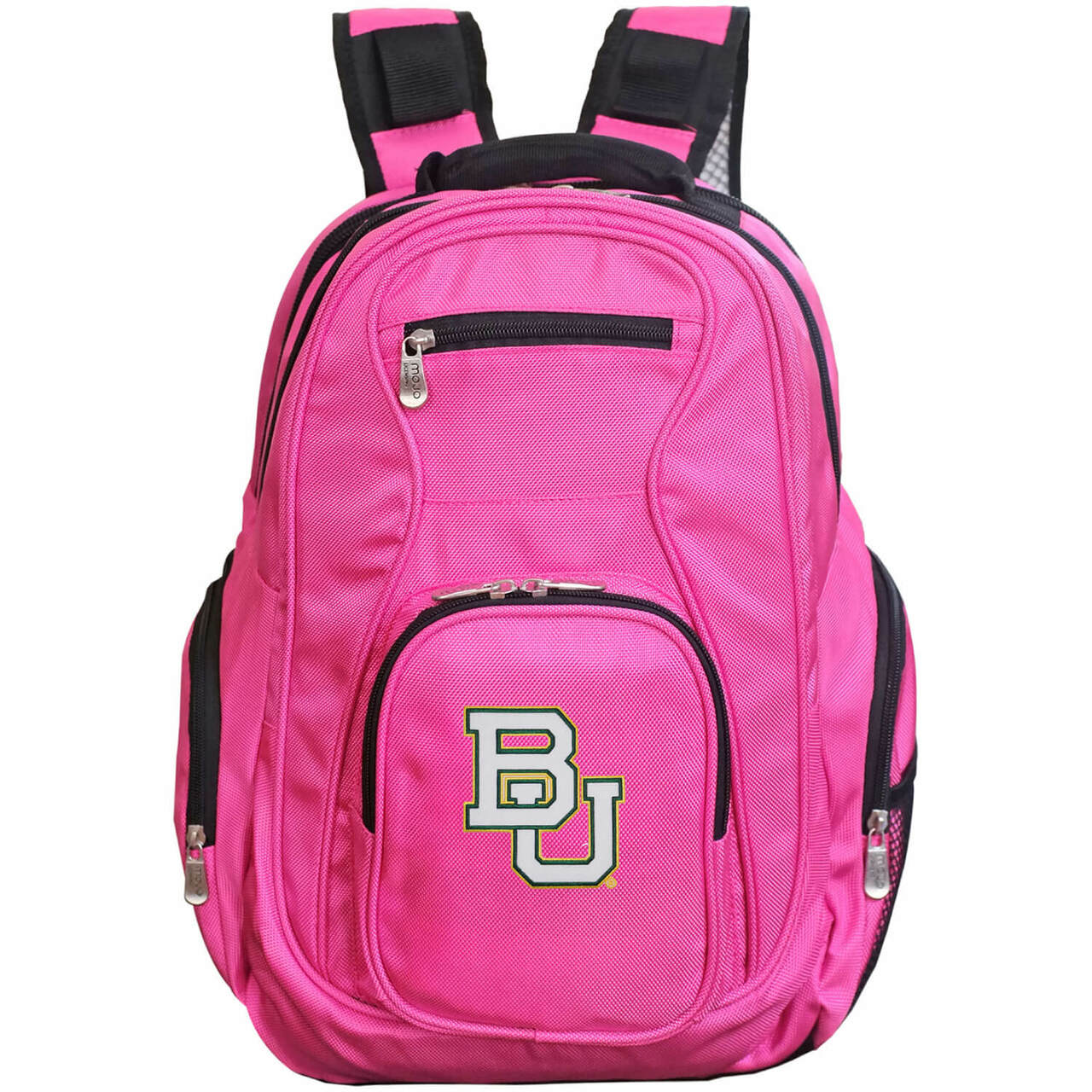 Baylor Bears 19 Black Laptop Travel Backpack Pink mojosportsbags