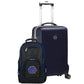 Boise State Broncos Deluxe 2-Piece Backpack and Carry on Set in Navy