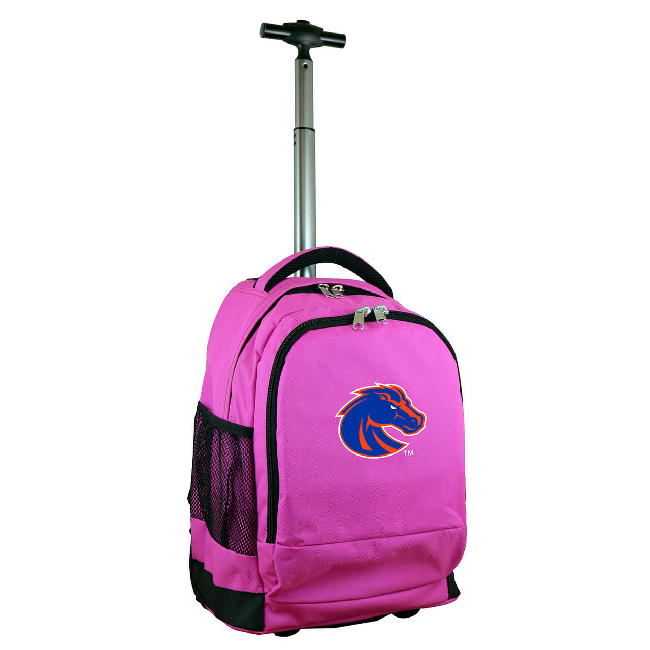 Boise State Premium Wheeled Backpack in Pink