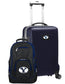 Brigham Young Cougars Deluxe 2-Piece Backpack and Carry on Set in Navy