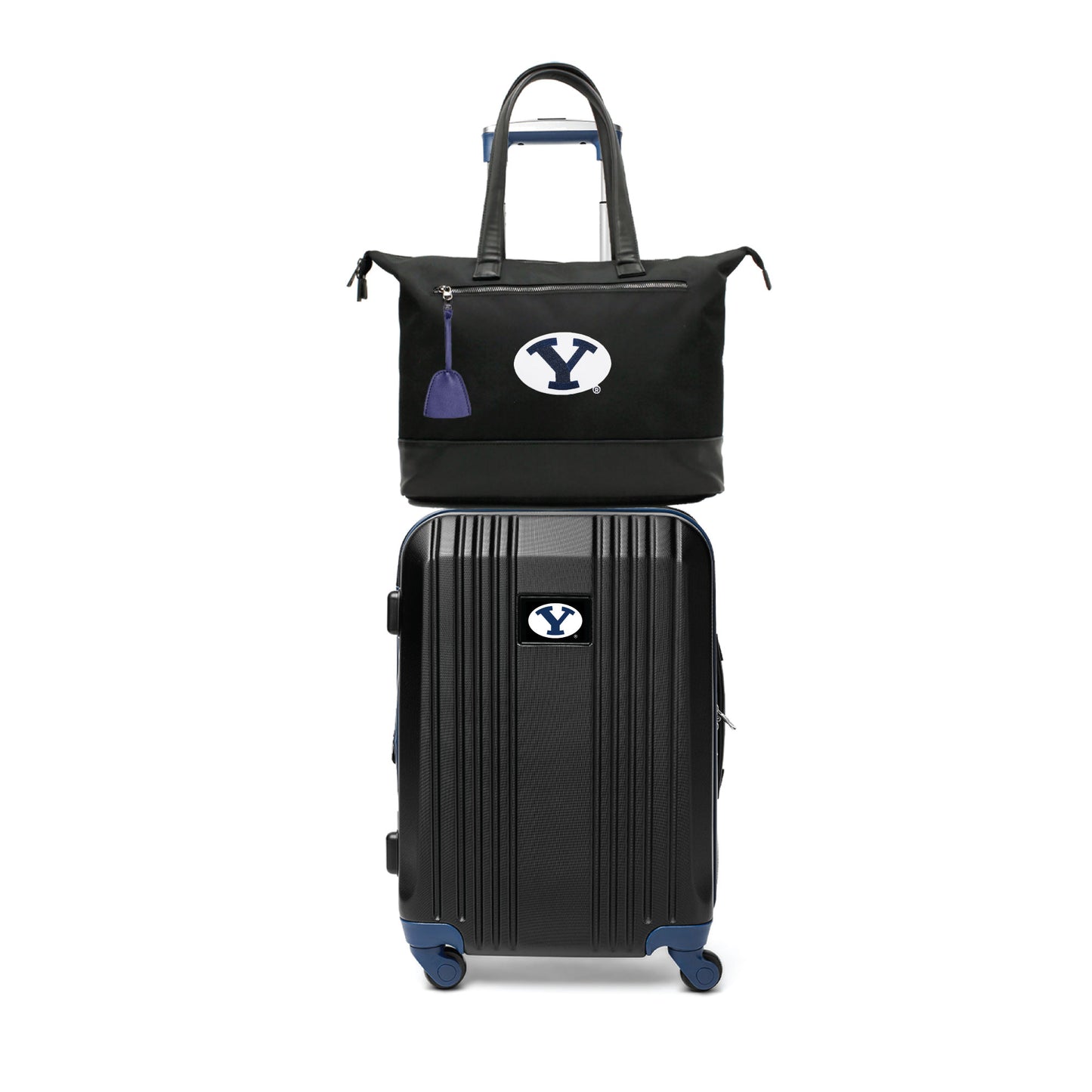 Brigham Young (BYU) Premium Laptop Tote Bag and Luggage Set