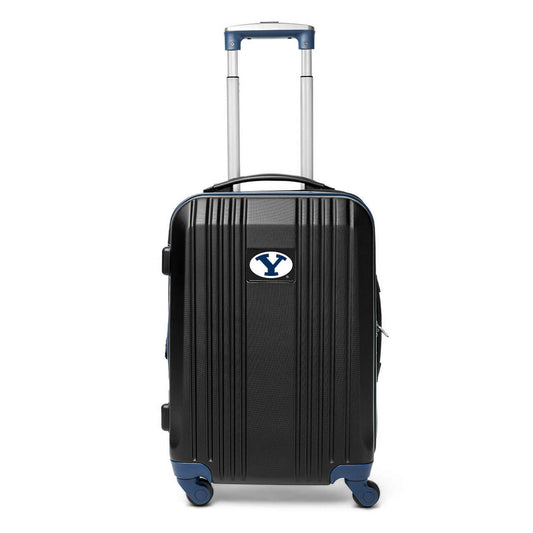 BYU Carry On Spinner Luggage | Brigham Young (BYU) Hardcase Two-Tone Luggage Carry-on Spinner in Navy