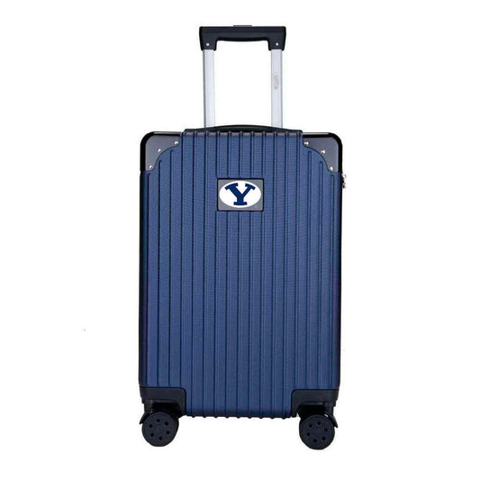Brigham Young Cougars Premium 2-Toned 21" Carry-On Hardcase in NAVY