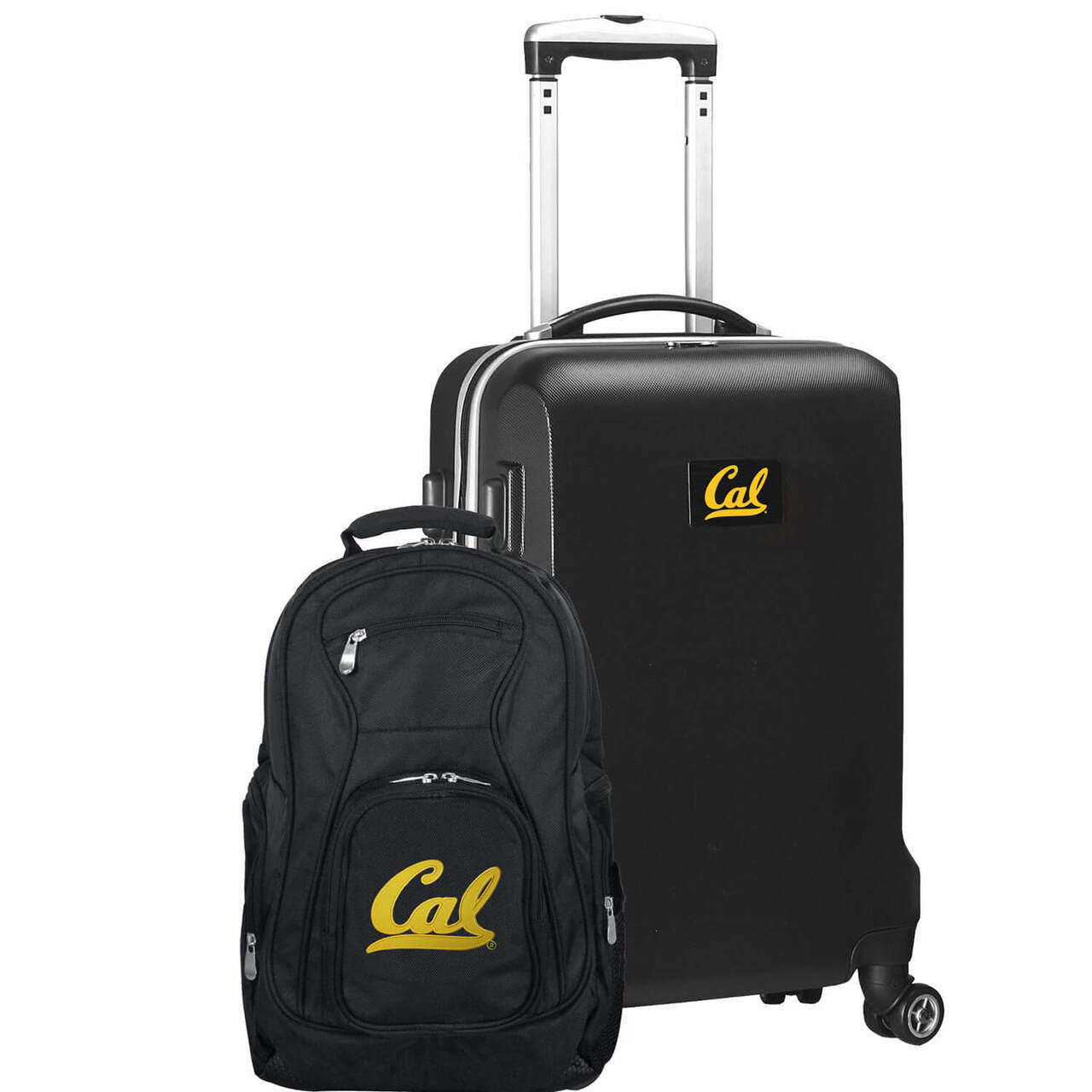 California Bears Deluxe 2-Piece Backpack and Carry on Set in Black