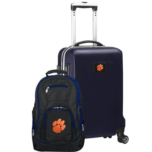 Clemson Tigers Deluxe 2-Piece Backpack and Carry on Set in Navy