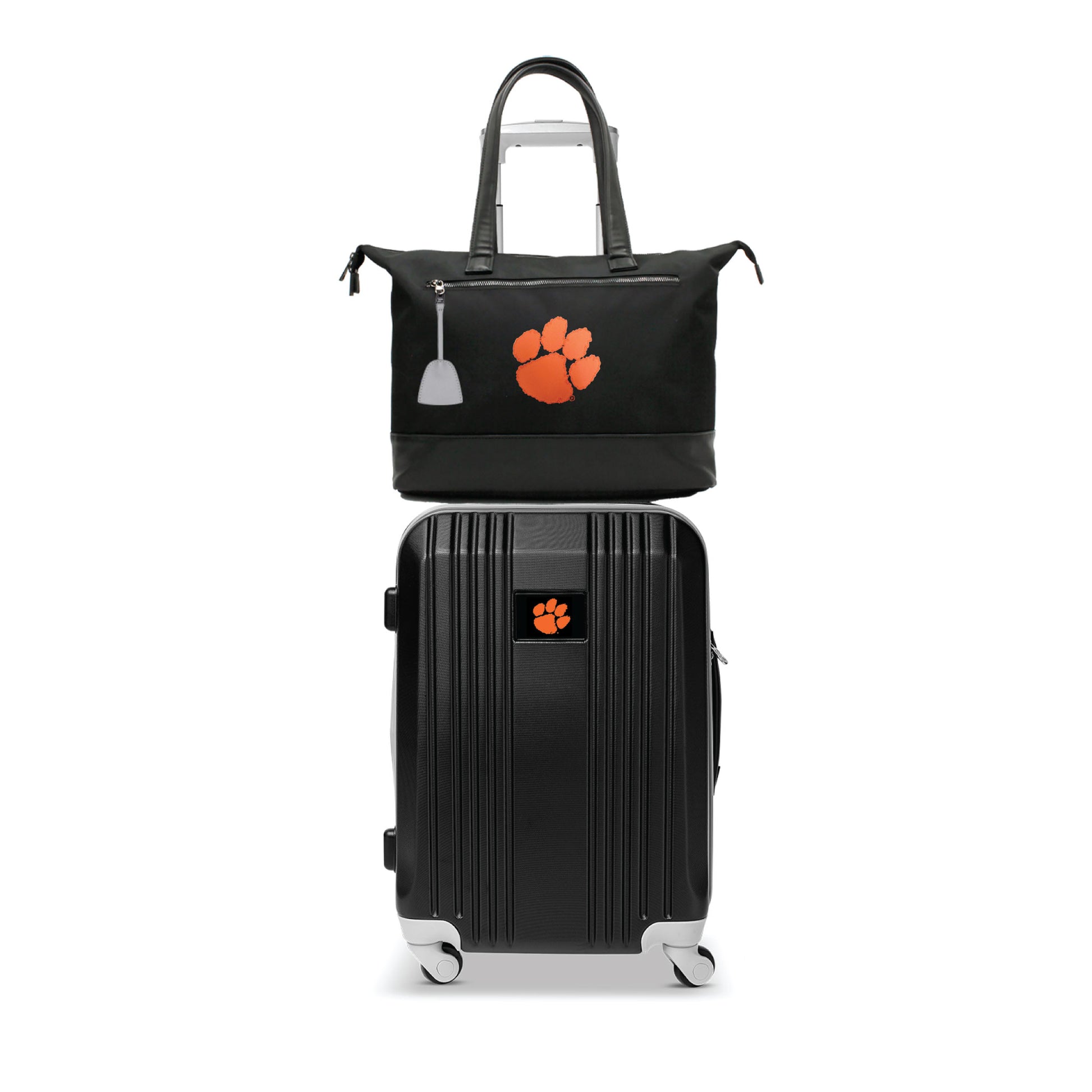 Clemson Tigers Premium Laptop Tote Bag and Luggage Set