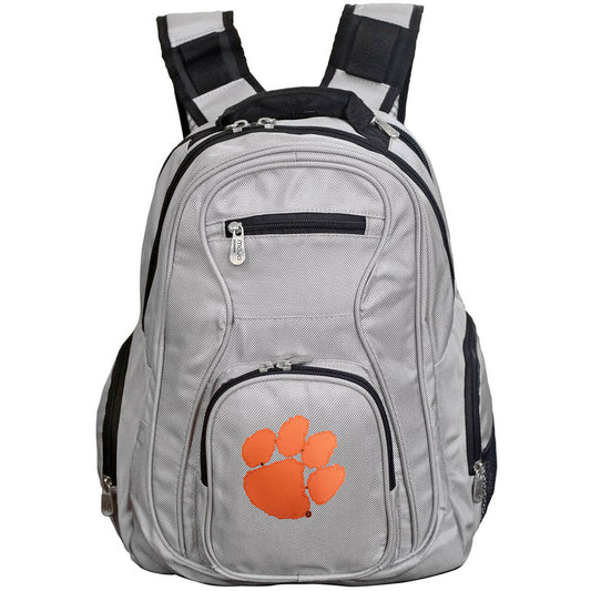 Clemson Tigers Laptop Backpack in Gray