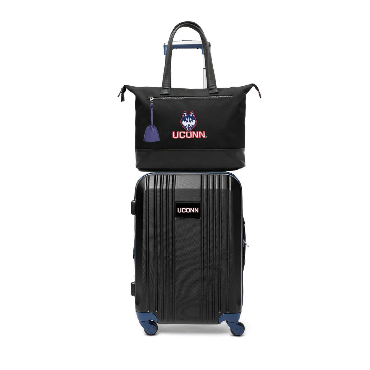 Connecticut Huskies Premium Laptop Tote Bag and Luggage Set