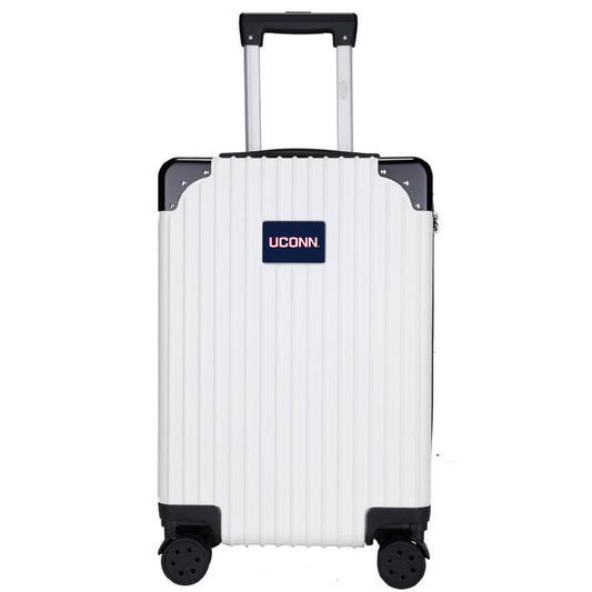 Connecticut Huskies Premium 2-Toned 21" Carry-On Hardcase- White