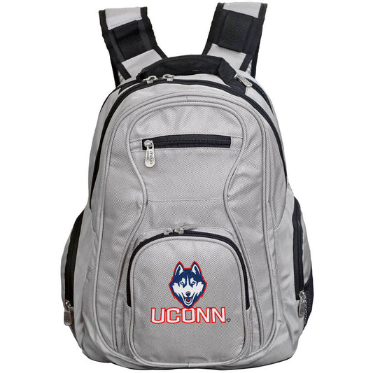 Connecticut Huskies Laptop Backpack in Gray