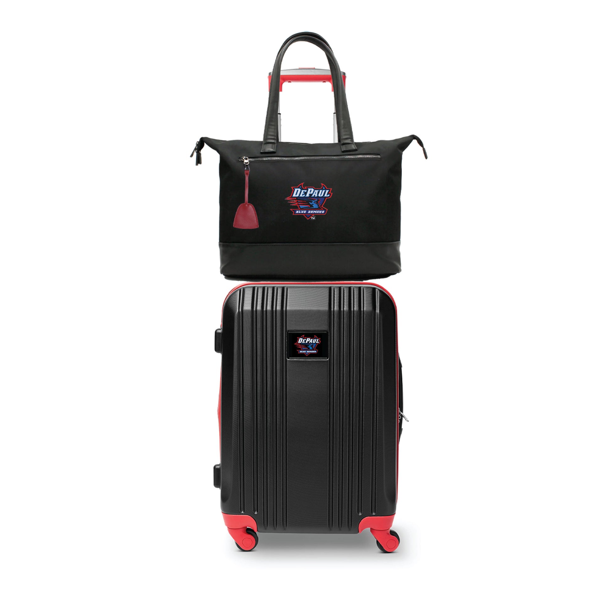 Depaul Blue Demons Premium Laptop Tote Bag and Luggage Set