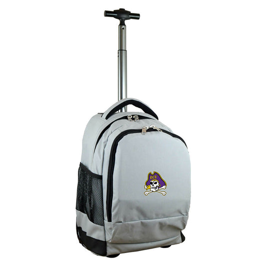 East Carolina Premium Wheeled Backpack in Grey