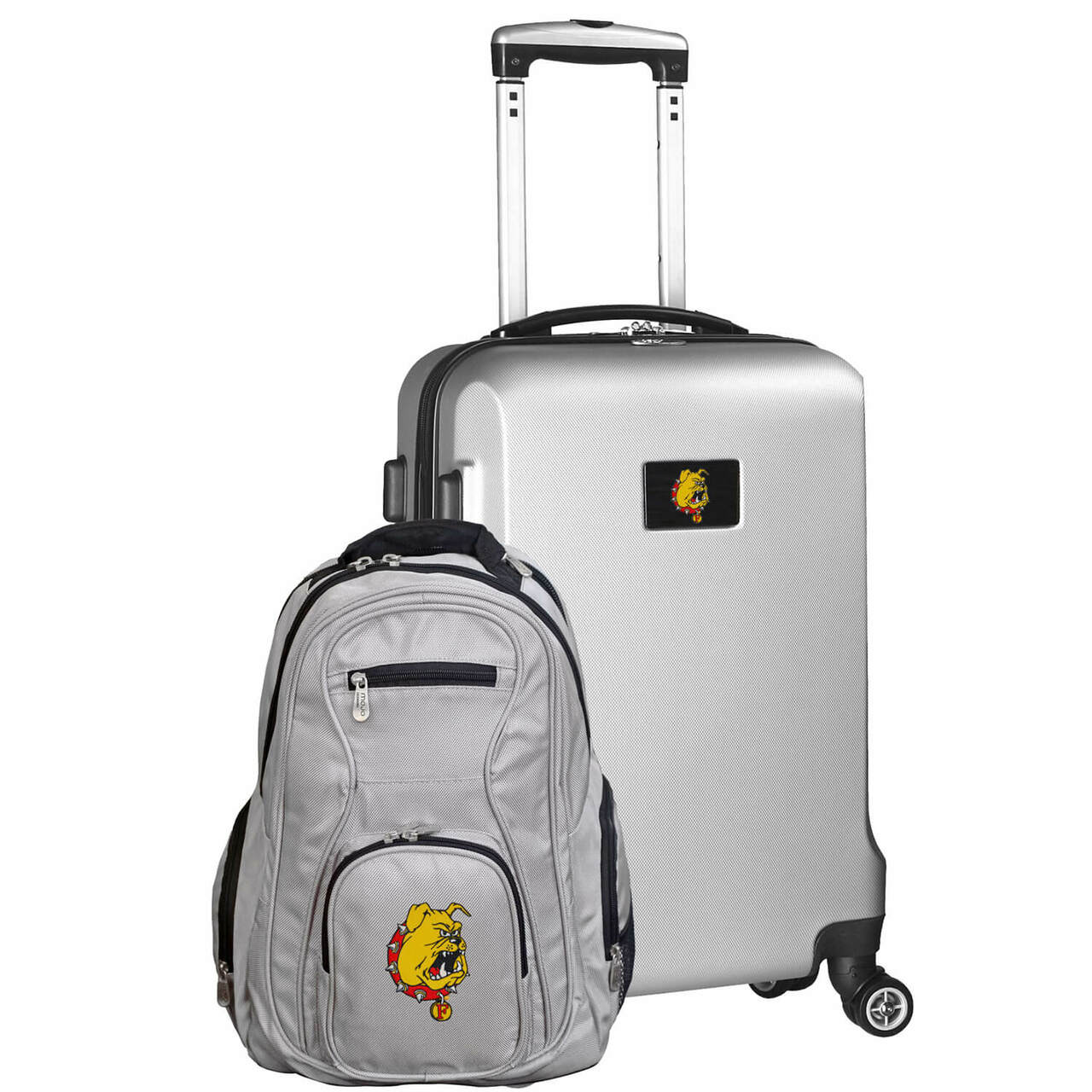 Ferris State Bulldogs Deluxe 2-Piece Backpack and Carry-on Set
