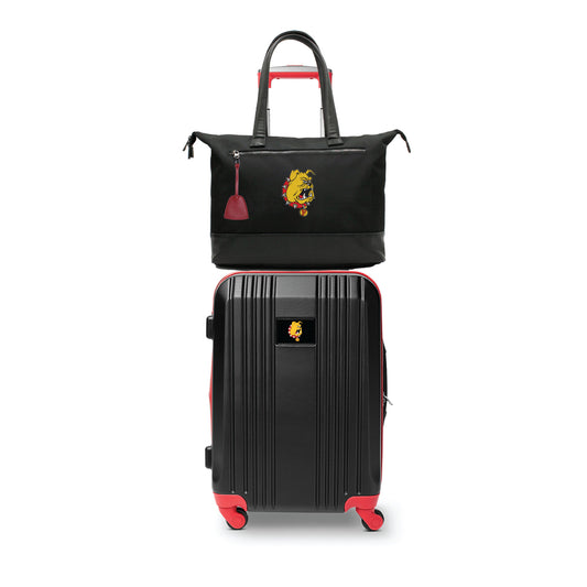 Ferris State Bulldogs Premium Laptop Tote Bag and Luggage Set