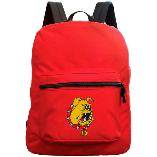 Ferris State Bulldogs Made in the USA premium Backpack in Red