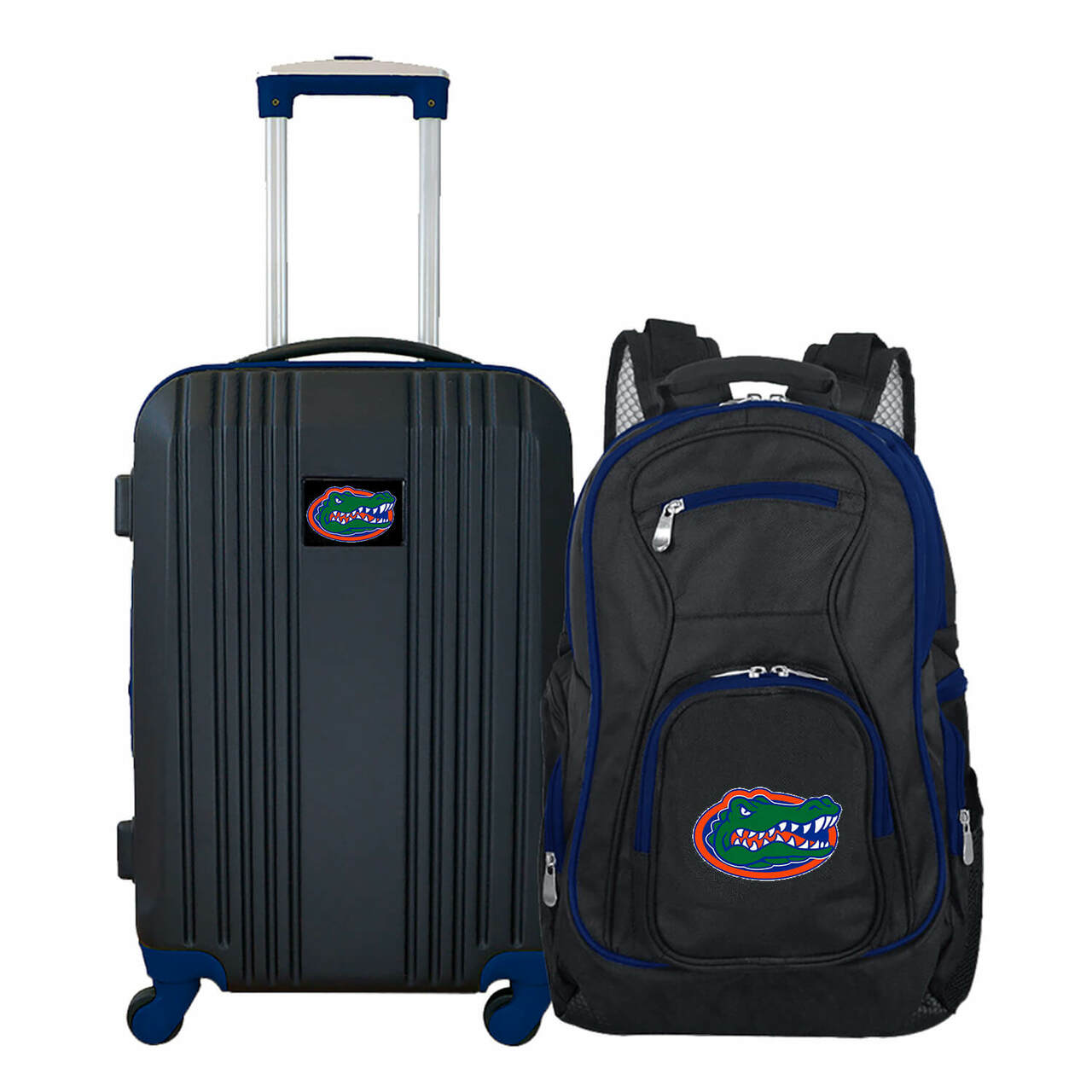 Florida Gators 2 Piece Premium Colored Trim Backpack and Luggage Set