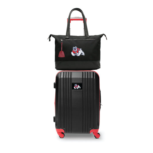 Fresno State Bulldogs Premium Laptop Tote Bag and Luggage Set