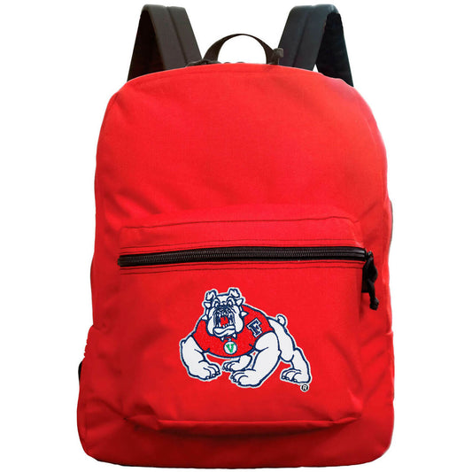Fresno State Bulldogs Made in the USA premium Backpack in Red
