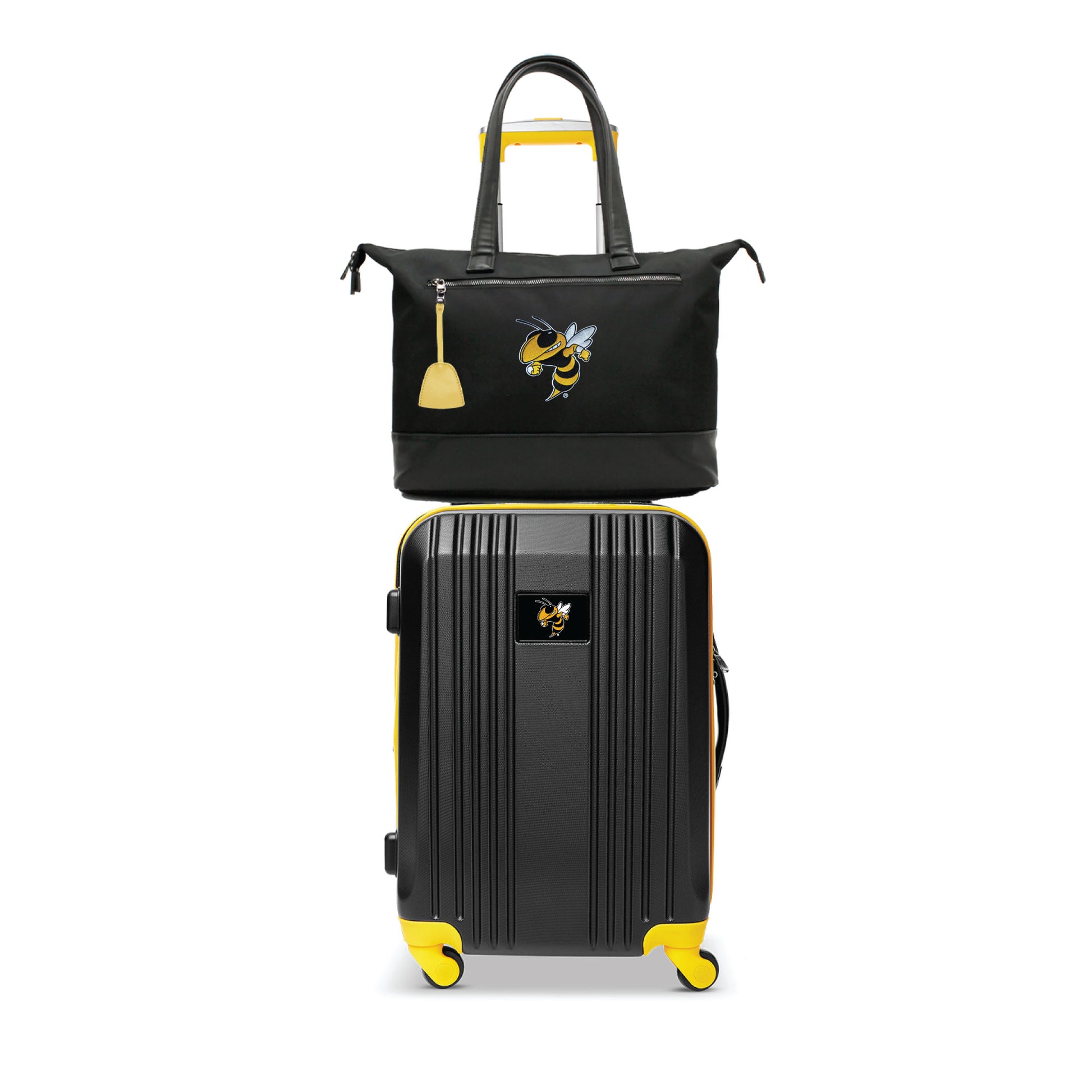 Georgia Tech Yellow Jackets Premium Laptop Tote Bag and Luggage Set