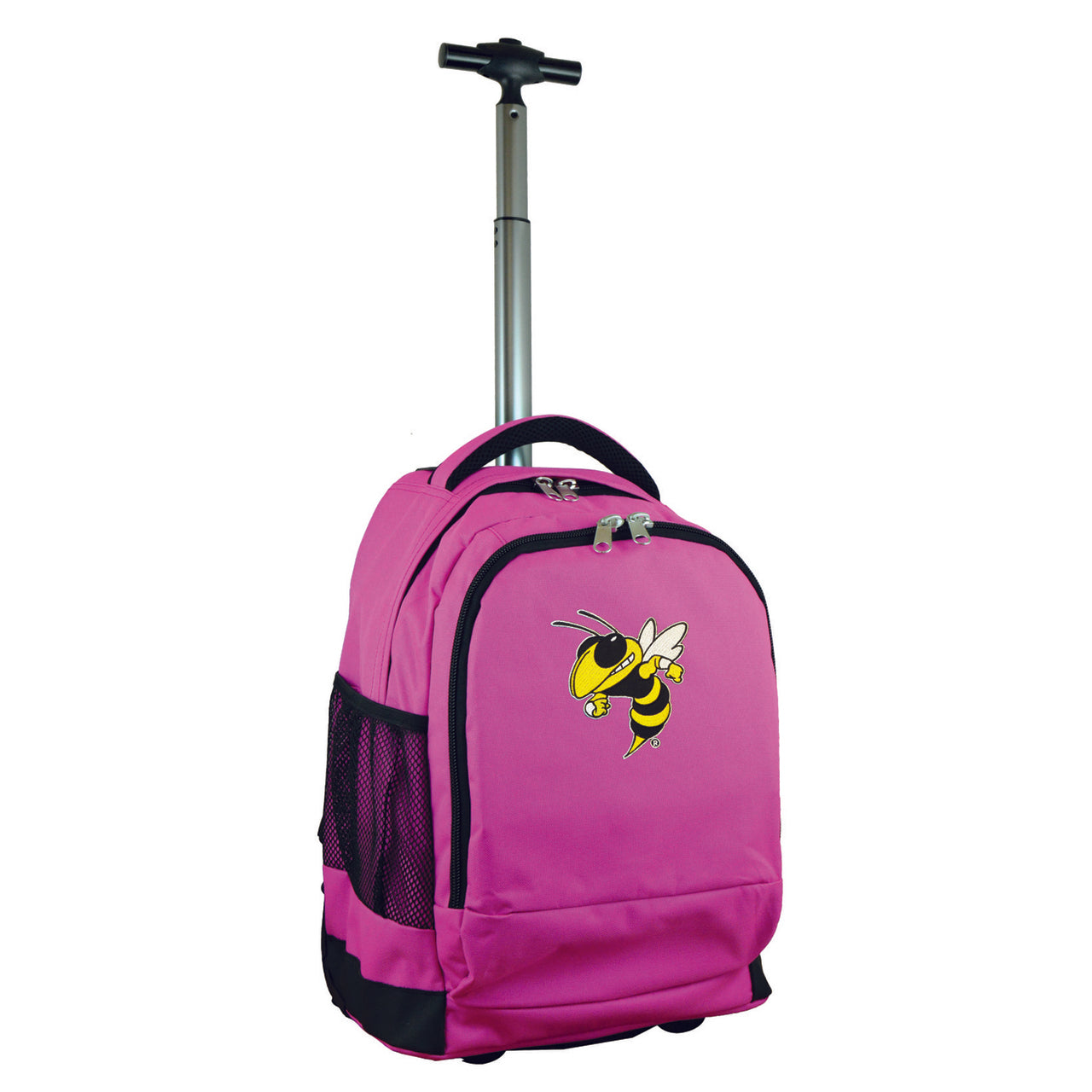 Georgia Tech Premium Wheeled Backpack in Pink