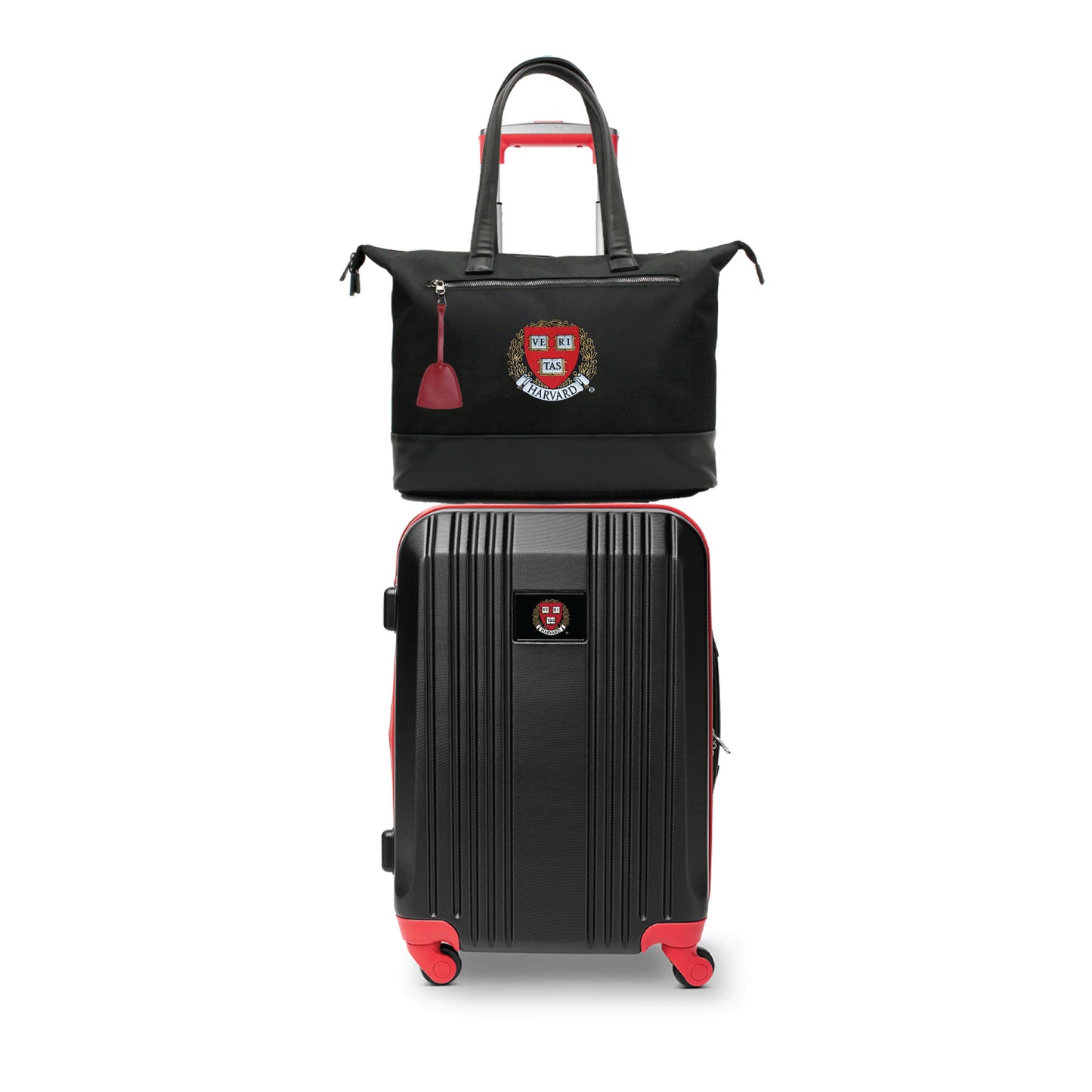 Harvard Crimson Premium Laptop Tote Bag and Luggage Set