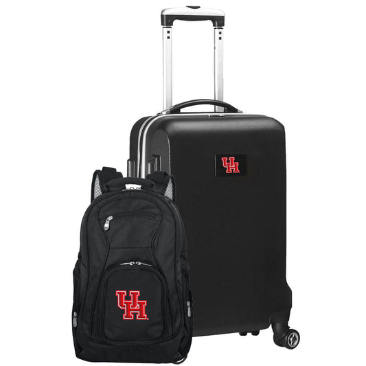 Houston Cougars Deluxe 2-Piece Backpack and Carry-on Set in Black