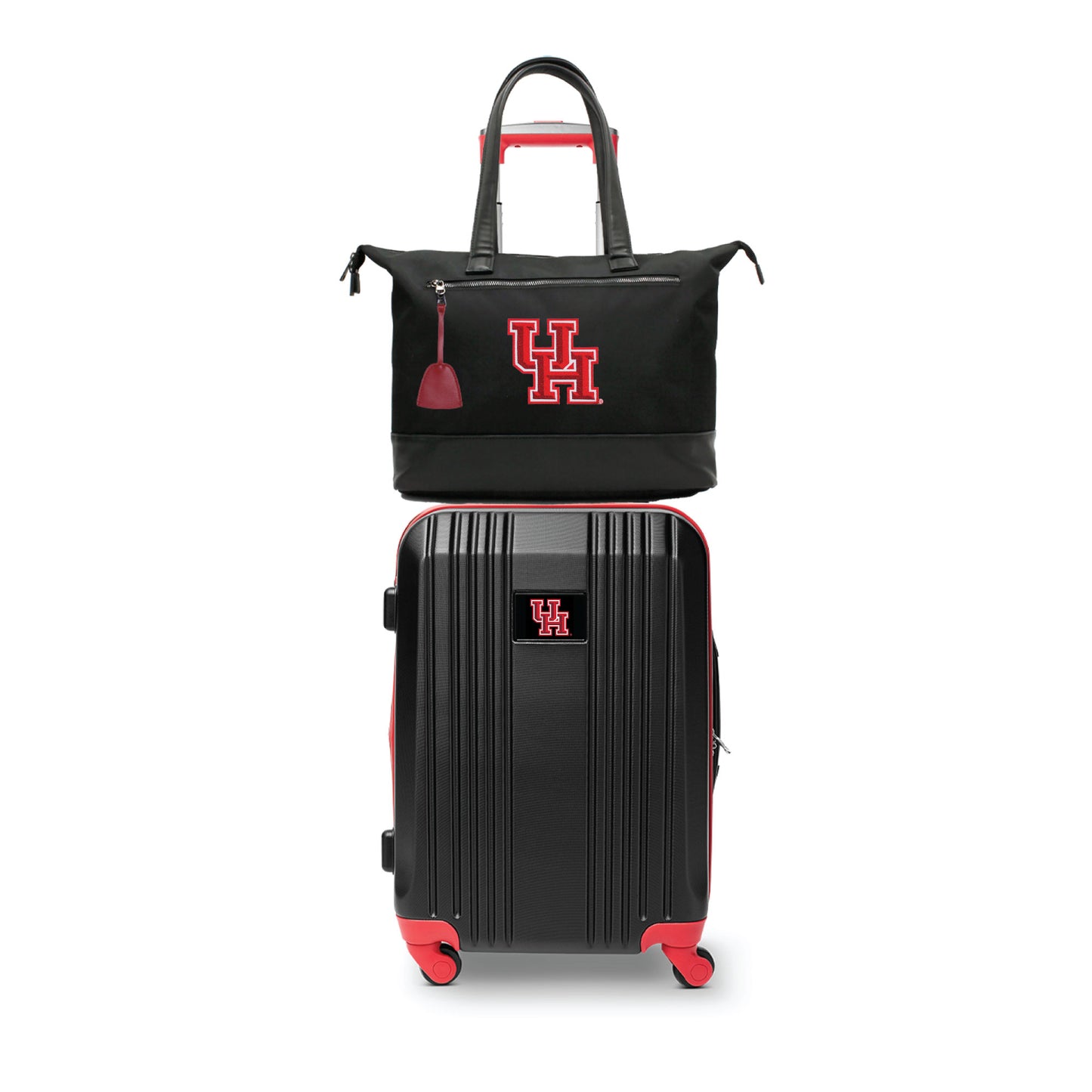 Houston Cougars Premium Laptop Tote Bag and Luggage Set