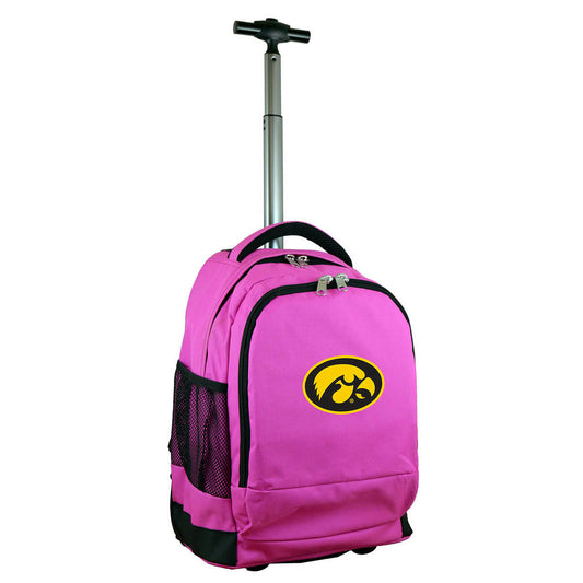 Iowa Premium Wheeled Backpack in Pink