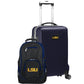 LSU Tigers Deluxe 2-Piece Backpack and Carry on Set in Navy
