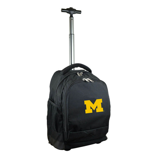 Michigan Premium Wheeled Backpack in Black