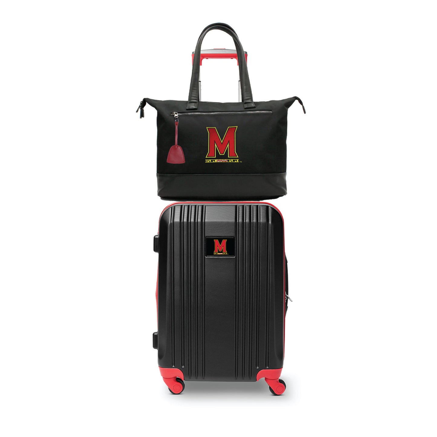 Maryland Terrapins Premium Laptop Tote Bag and Luggage Set