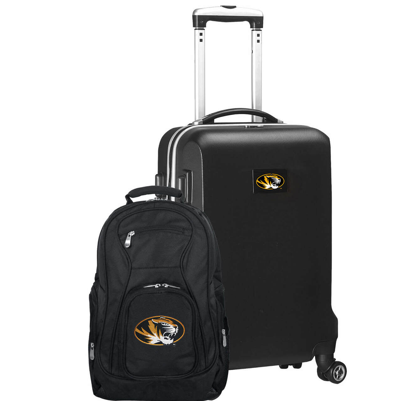 Missouri Tigers Deluxe 2-Piece Backpack and Carry on Set in Black